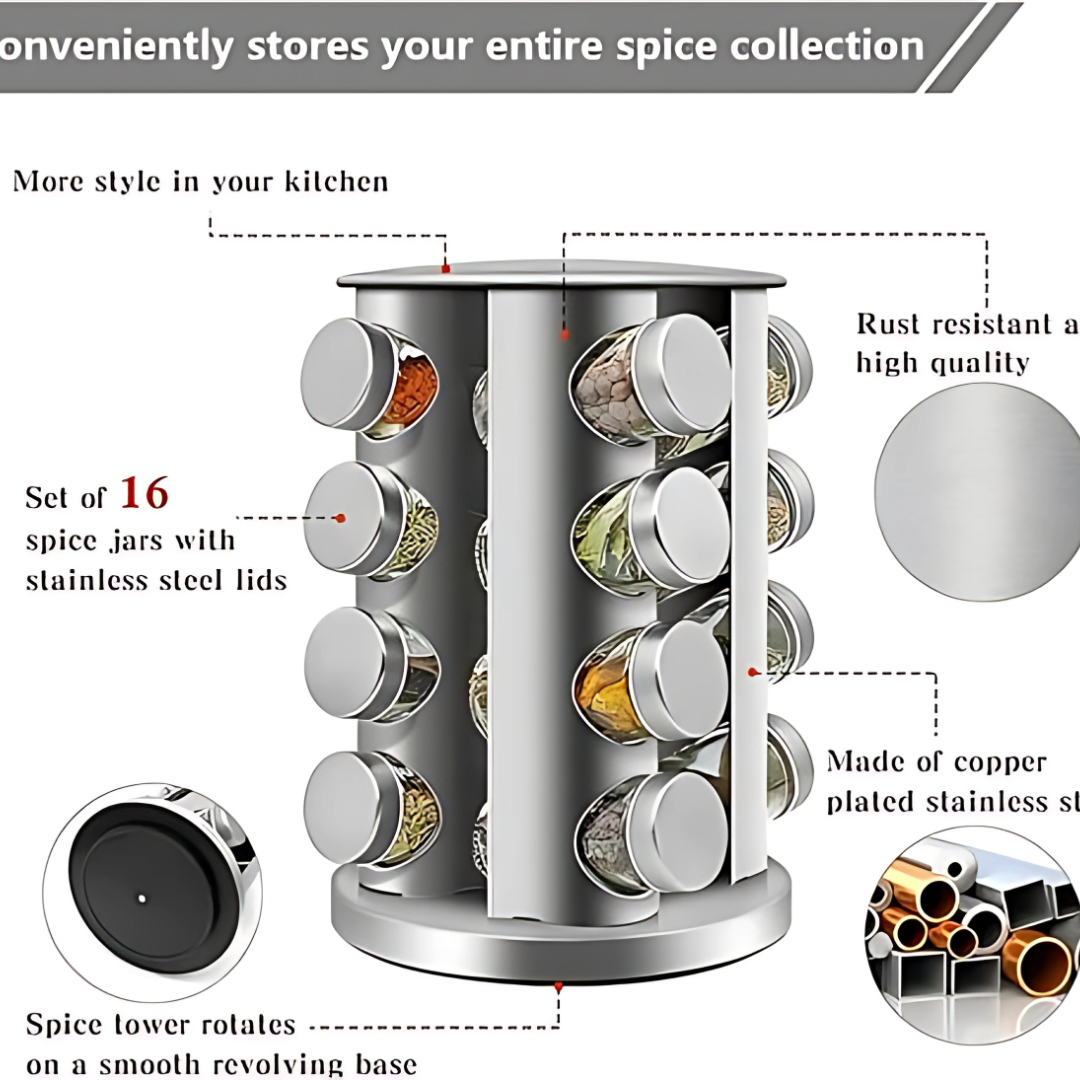 16-Jar Spice Storage